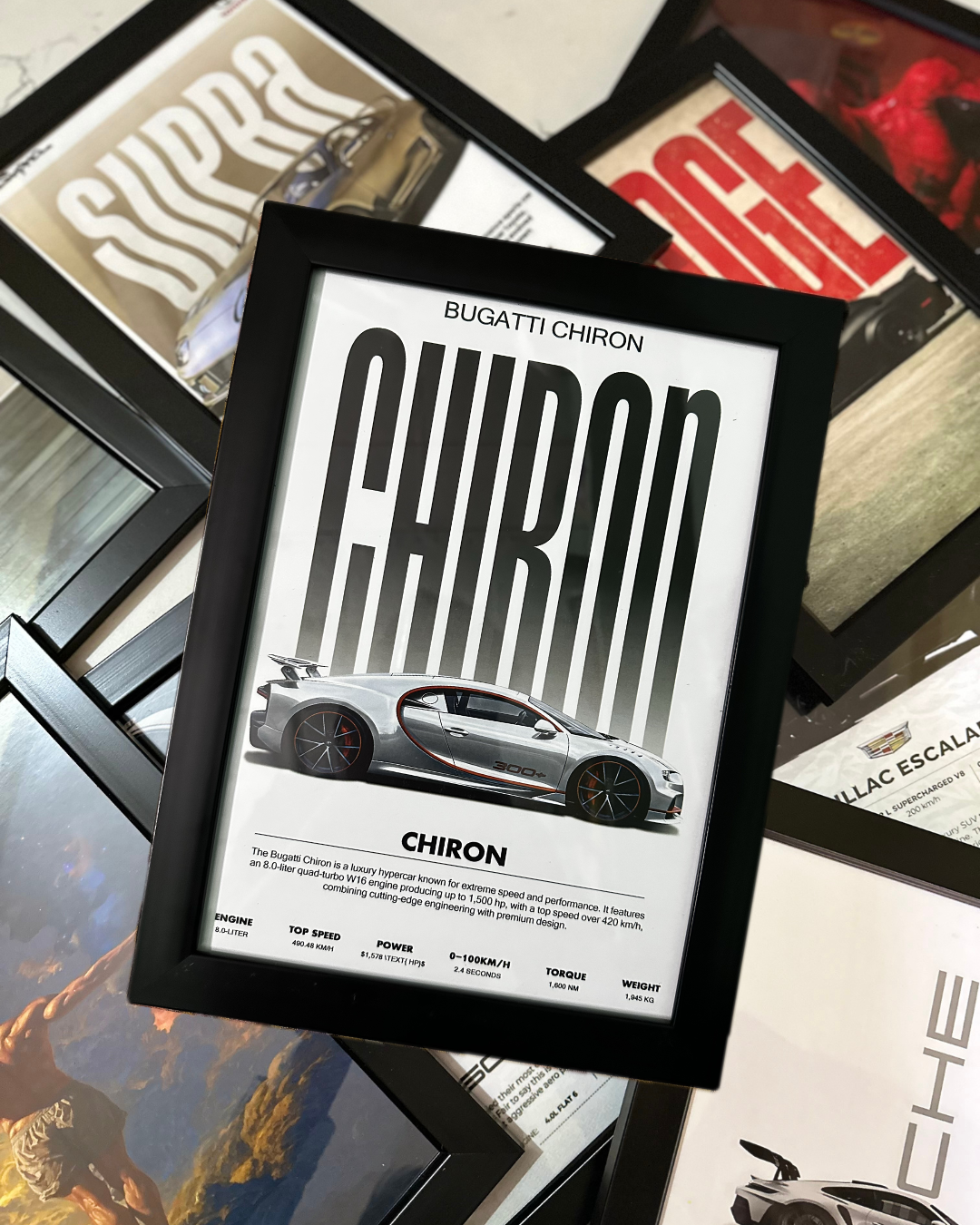 Bugatti Chiron Premium Glass Frame
