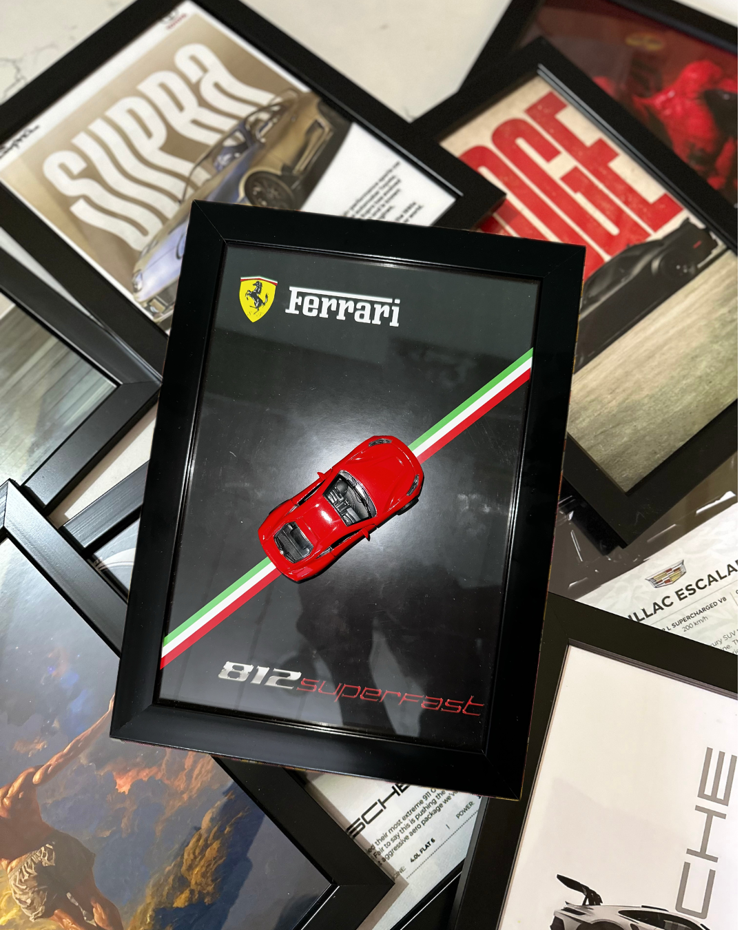 3D Ferrari 812 Superfast Premium Glass Frame