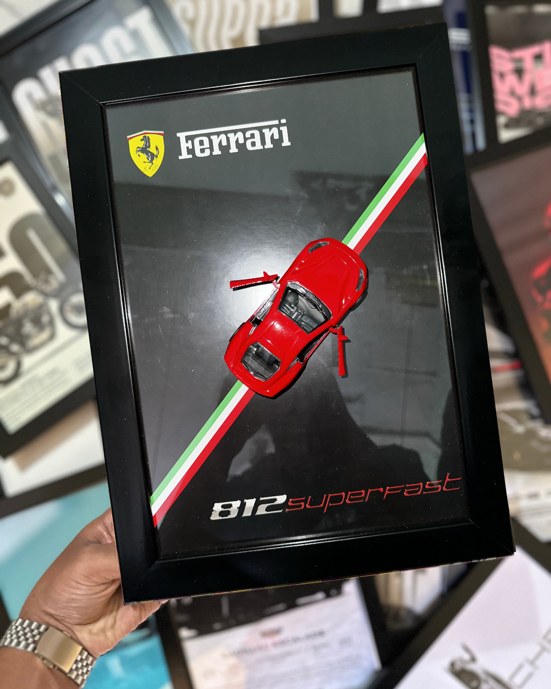 3D Ferrari 812 Superfast Premium Glass Frame