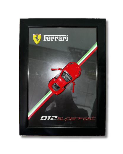 3D Ferrari 812 Superfast Premium Glass Frame