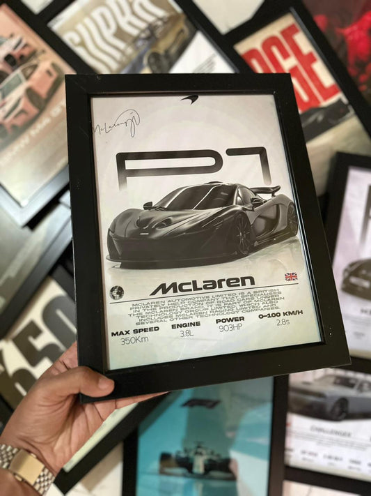 P1 Mclaren Premium Glass Frame