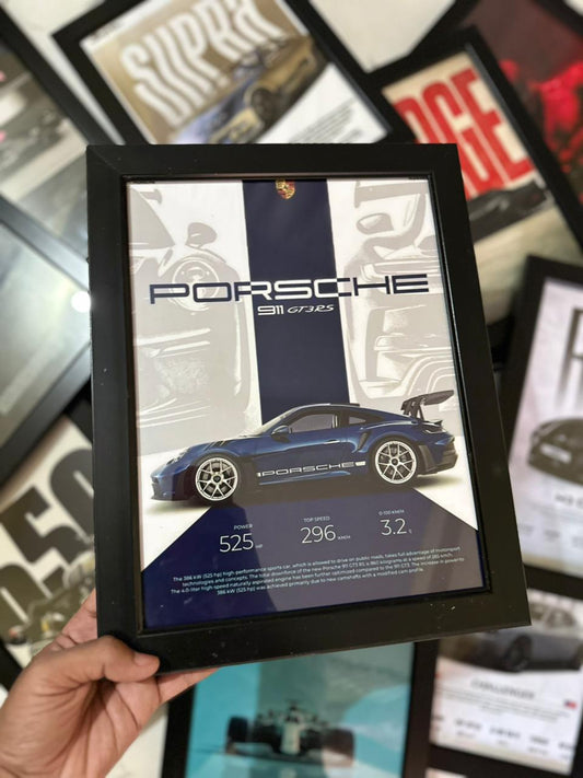 Porsche 911 GT3RS Premium Glass Frame