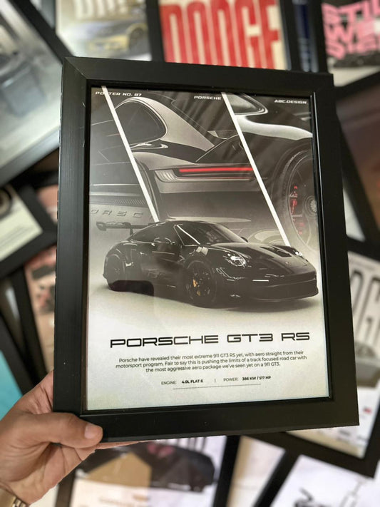Porsche GT3RS Premium Glass Frame